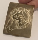 Antique Barker Brand Collars William Barker Dog Advertising Match Holder Safe