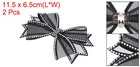 1 Pair Rhinestone Shoe Clips Detachable Classic Bow Heels Accessories Black