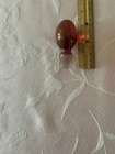 Vintage Cranberry To Clear Cut Glass Decanter W stopper