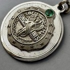 Bell System Long Lines Pendant Sterling Silver Lgb Telecom Medallion At t