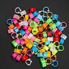 100pcs Leg Bands Plastic Chicken Pheasant Poultry Duck Bird Leg Rings Id Tags