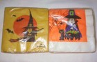 Rare Lot Vintage Halloween Witch Napkin Sets Hallmark House Paper Ephemera Cat