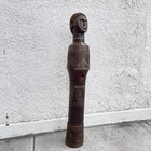 Bongo Dinka Funerary Figural Trumpet With Indigenous Repair