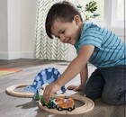 Kidkraft Adventure Tracks Dino World Stego Loop 17-pc  Wooden Train Track New
