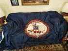 Extremely Large Virginia State Flag 7  X 12   Heavy Nylon  Rope   Thimble
