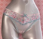 Nwt Victorias Secret Dream Angels Cherry Blossom Embroidered Brazilian Panty M