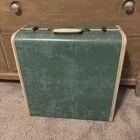 Vintage Samsonite Shwayder Bros Inc Green Marble Luggage Suitcase Hard Shell