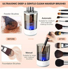 Automatic Brush Cleaner Electric Makeup Brush Cleaning Machine Fast Clean Dryer