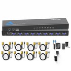8-port Vga Kvm Switch Rack Mount  Control 8 Pcs With 1 Monitor   Keyboard  Usb 2