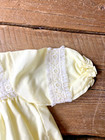 Vintage Baby Yellow Lacy Dress Size 9 Months Fawn Togs 1970s