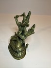 Antique Hindu Brass God Statue Tara Figurine India Buddha Buddhist Sculpture