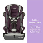 Baby Trend Hybrid Si 3-in-1 Combination Booster Seat With Side Dash Plum