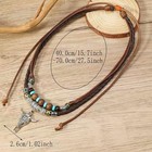 Bohemian Western Jewelry Turquoise Set Women Country Pendant Long Ox Head