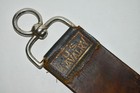 Antique U s  Cavalry Wwi-era Gem Straight Razor Leather Strop Army   Navy 18 5 l