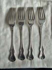 Set Of Four Towle Old Master Sterling Silver Large Dinner Forks 205g