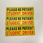 3 Pcs Student Driver Car Bumper Sticker Decal Magnet Car Signs Please Be Patient