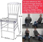 Set Of 4 Napoleon Acrylic Transparent Clear Chiavari Crystal Dining Chairs