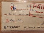 Hofer Adolph Schayes Signed Philadelphia 76ers Team Check  Psa dna Authenticated