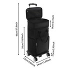 2 In 1 Shopping Cart With Wheels Grocery Cart Black Portable Utility Dolly Cart