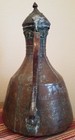 Antique Middle Eastern Large Copper Water Or Wine Ewer pitcher 16 x10 5 