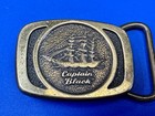 Captain Black Americas Number 1 Tobacco Small Vintage Solid Brass Belt Buckle