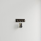 Key Tidy  2-pack  Matte Black Holder 7  Wall Mount Small Item Rack 4 Hooks Fo   