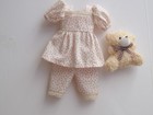 Ruby Red Fashion Friends Pjs  Shorty Pajamas   Teddy Bear  14  Doll Clothes