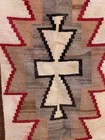 Antique Navajo Native American Vintage 62  X 34  Rug Blanket Textile Old