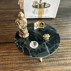 Vtg Petite Princess Dollhouse Table Set W buddha Statue Fantasy Doll Furniture      
