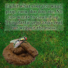 Fake Dog Lucy Poop Doggie Poo Realistic Doggy Doo Doo Dirt Joke Gag Crap Pile