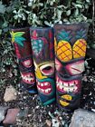 Set Of 3 20  Tiki Mask Hawaiian Wall Art Island Home Decor Tribal Bar Tropical