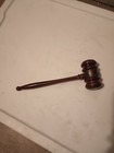 Vintage 1955 Kiwanis Gavel  Band Mallet Wood Hammer Judge  Johnson Edgebrook