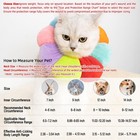 Kudes Cat Small Dog Recovery Collar  Neck Cone After Surgery  Adjustable  Protec