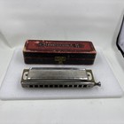 Vintage M  Hohner Super Chromonika Ii Harmonica Germany 1937 W  Box Chrome