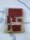 Stampin Up Merry Christmas Winter Wood Rubber Stamp Set 
