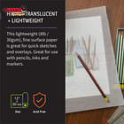 Bienfang Sketching   Tracing Paper Roll  White  12 Inches X 50 Yards  2-pack  -