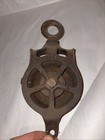 Antique Cast Iron metal Pulley  Farm Hay Trolley  104 11  T Rustic Functional