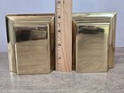 Mid-century Modern Lacquered Solid Brass Bookends G And D Spain  Set Of  2