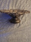 Vintage Barker-ellis England Silver Plate Repousse Bowl Ornate Pedestal As-is