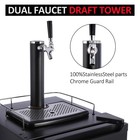 3 4 Cu ft Single Tap Draft Dispenser Stainless Steel Beer Kegerator