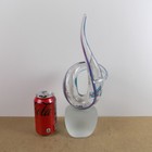 Robert Harmon Art Glass Sculpture 1992 Glidden Tour Car Show 13  Tall Vgc