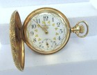 14k Gold Waltham Hunter Case Pocket Watch - Mod  1891  0 Sz  C  1901 -gains Time
