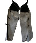 Quality Western Ranch Chaps Heavy  Roughout Suede Rare By By F  Mueller Old Pair