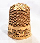 Solid 10k Gold Antique Thimble By Ketcham   Mcdougal C1905 Engraved 3 6 Grams