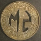C1950 s 16mm Santa Monica Municipal Bus Lines G f One Zone Fare Transit Token Ca