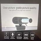 Hd Computer Camera Usb Webcam Black  Plug And Play  Autofocus  Built-in Mic