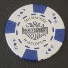 Harley Davidson Museum   Wisconsin  white Akqj  Collectable Poker Chip