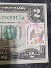 1976  2 Bill Crisp Uncirculated Dual Postmarked Stamped Apr 13 1976   2026 Ny B
