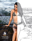 Hot Girl Untamed Adult Coloring Book  True To Life Non-nude Illustrations