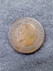 1861 French 10 Centimes Coin - France